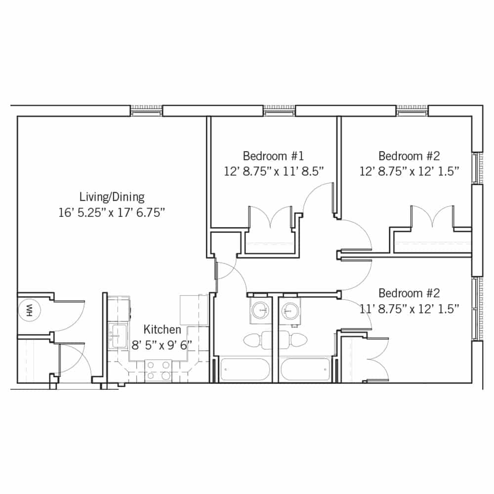 Tennison 3 Bedroom | 2 Bath 1,045 Square Feet $ Call For Pricing